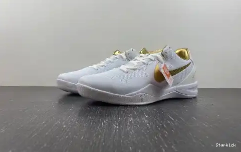 FV6325-100  Kobe 8 Protro White Golden Nike 0703